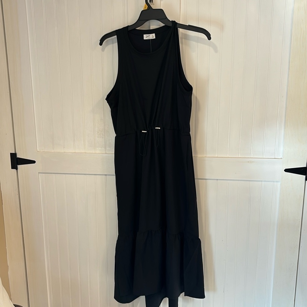 Maurices sleeveless, black, cinch waist dress size XL